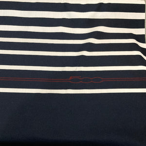 Sunbrella Spiaggina Stripe 300 Blue Outdoor Upholstery Fabric