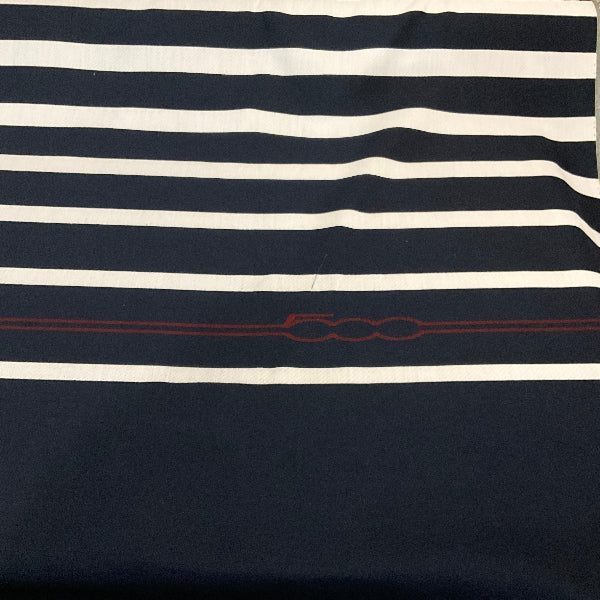 Sunbrella Spiaggina Stripe 300 Blue Outdoor Upholstery Fabric