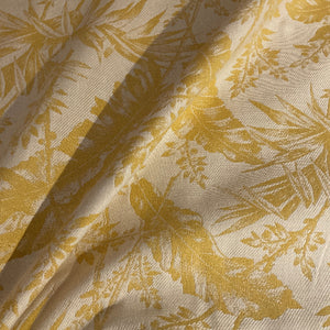 Sunbrella Spring Yellow Fern Botanical Outdoor Upholstery Fabric