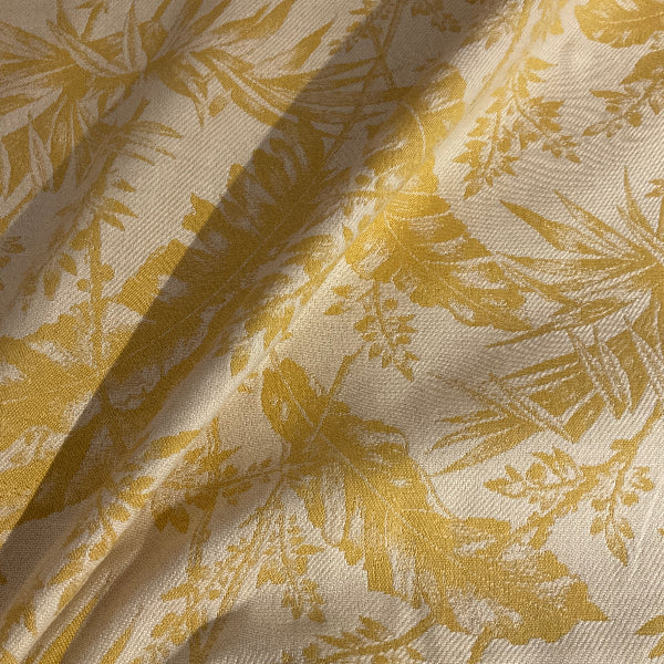Sunbrella Spring Yellow Fern Botanical Outdoor Upholstery Fabric