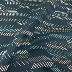 Sunbrella Surpass Lagoon Blue Stripe Outdoor Upholstery Fabric