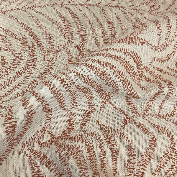 Sunbrella Swaying Terracotta Outdoor Upholstery Fabric