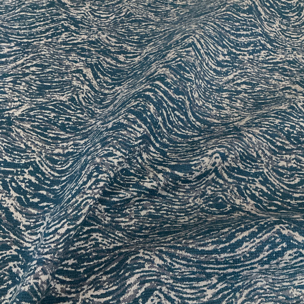 Sunbrella Undercurrent Lagoon Blue Outdoor Upholstery Fabric