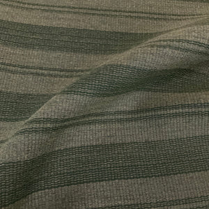 Sunbrella Weathered Stripe Cedar Green Outdoor Upholstery Fabric