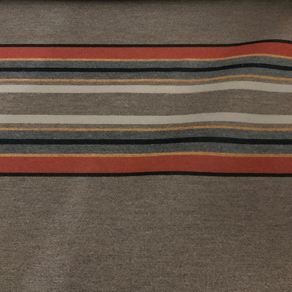 Sunbrella Yakima Park Mineral Umber Gray Stripe Outdoor Upholstery Fabric