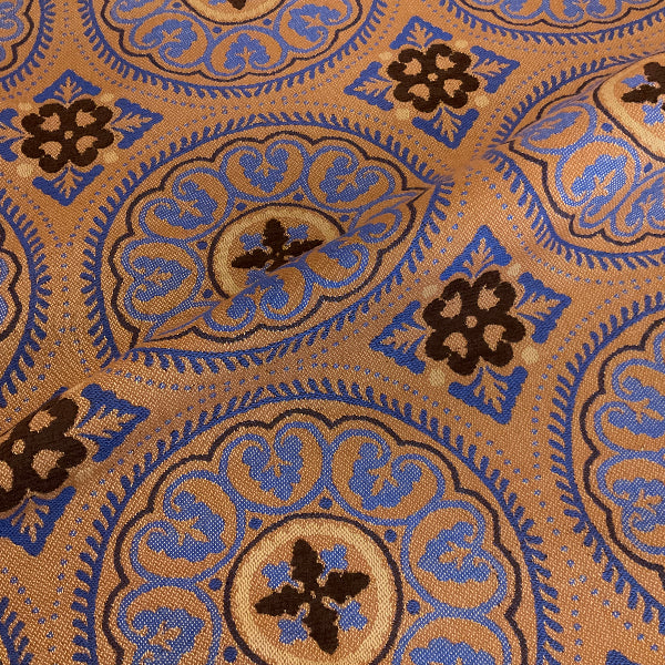 Sunbrella Zara Moroccan Blue Tapestry Outdoor Upholstery Fabric