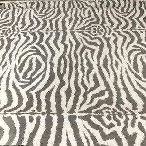 Sunbrella Zebra Smoke Gray Outdoor Upholstery Fabric