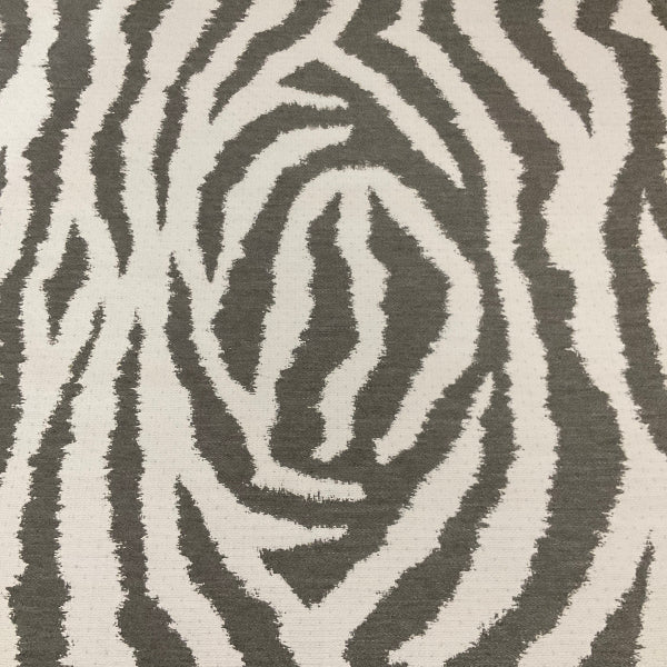 Sunbrella Zebra Smoke Gray Outdoor Upholstery Fabric