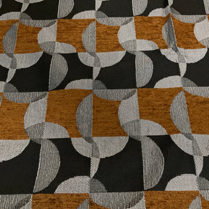 Swavelle Acoustics Metal Gray Geometric Chenille Upholstery Fabric