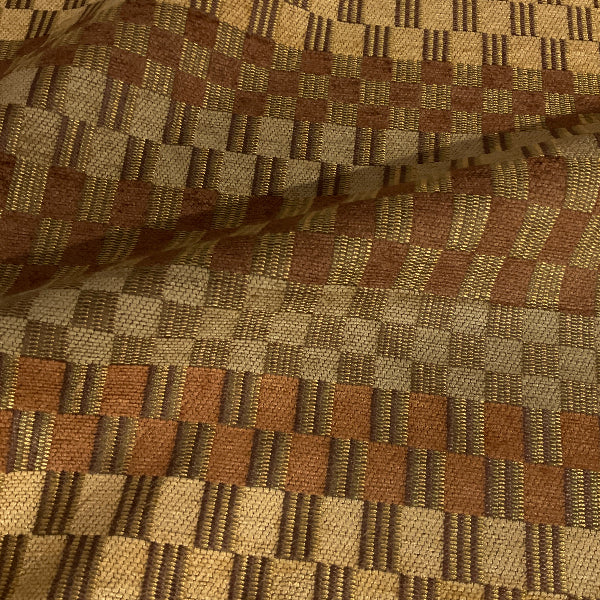 Swavelle Bindi Brown Chenille Stripe Upholstery Fabric