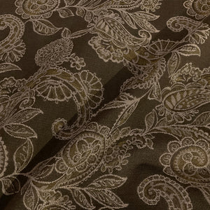 Swavelle Brown Paisley Design Upholstery Fabric