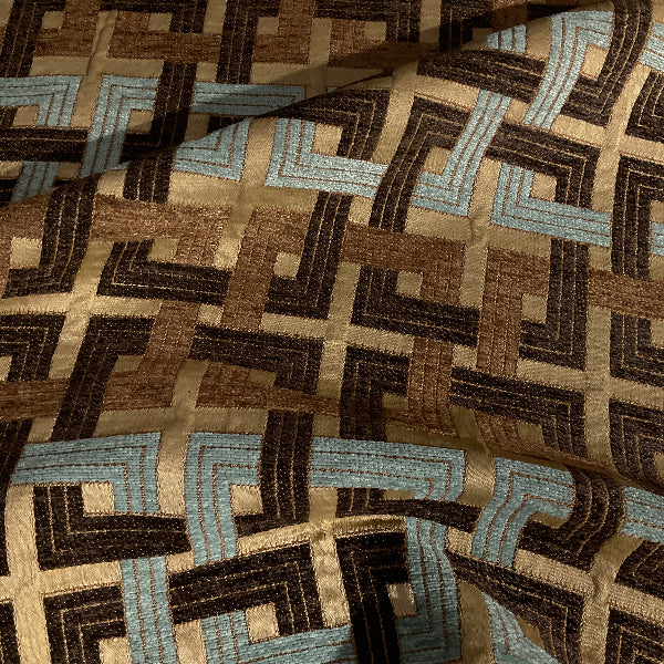 Swavelle Connections Iceberg Brown Chenille Upholstery Fabric