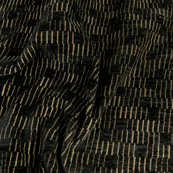 Swavelle Fourwind Noir Black Chenille Upholstery Fabric