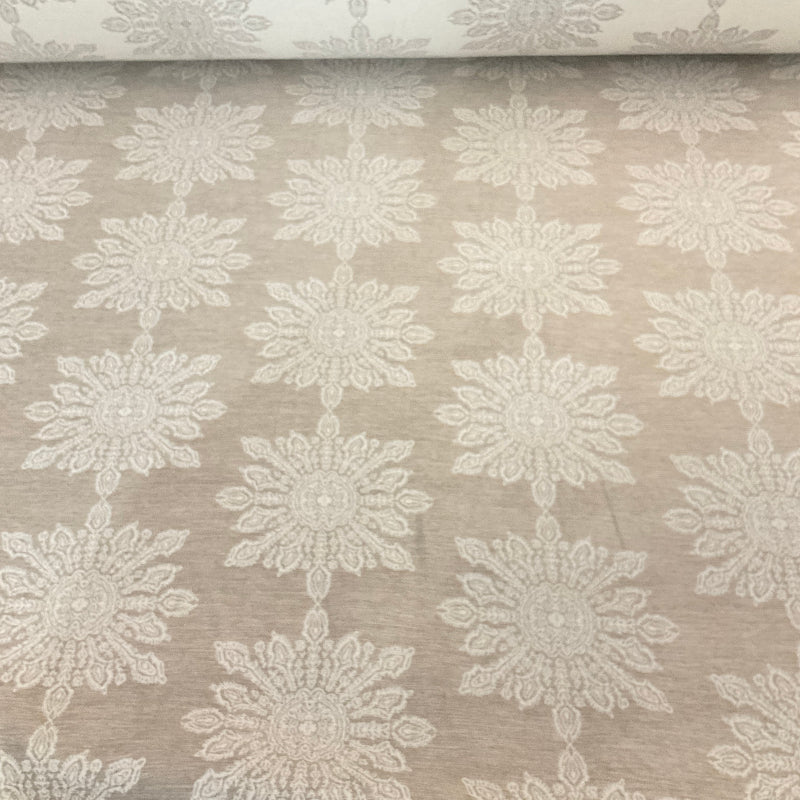 Swavelle Mill Creek Trendy Sandstone Beige Victorian Upholstery Fabric