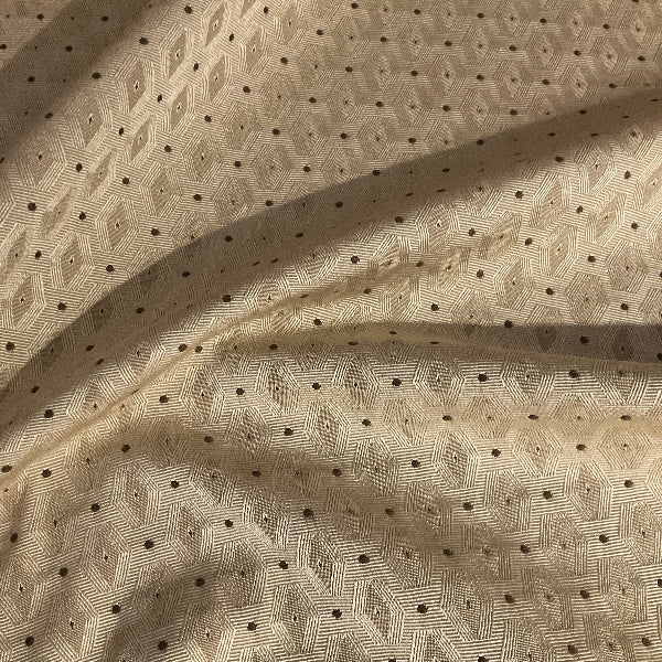 Swavelle Morse Code Cement Beige Diamond Upholstery Fabric