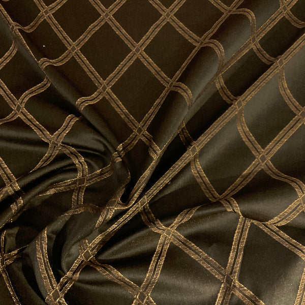 Swavelle Rames Chocolate Brown Diamond Upholstery Fabric