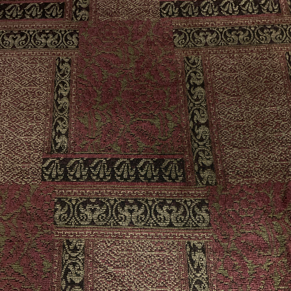 Swavelle Regal Scrollwork Pink Chenille Upholstery Fabric