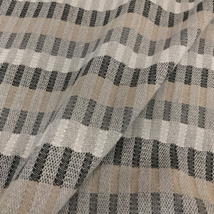 Swavelle Sooo Disco Steel Gray Stripe Upholstery Fabric