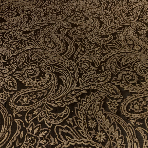 Swavelle Trepenga Cocoa Brown Paisley Upholstery Fabric
