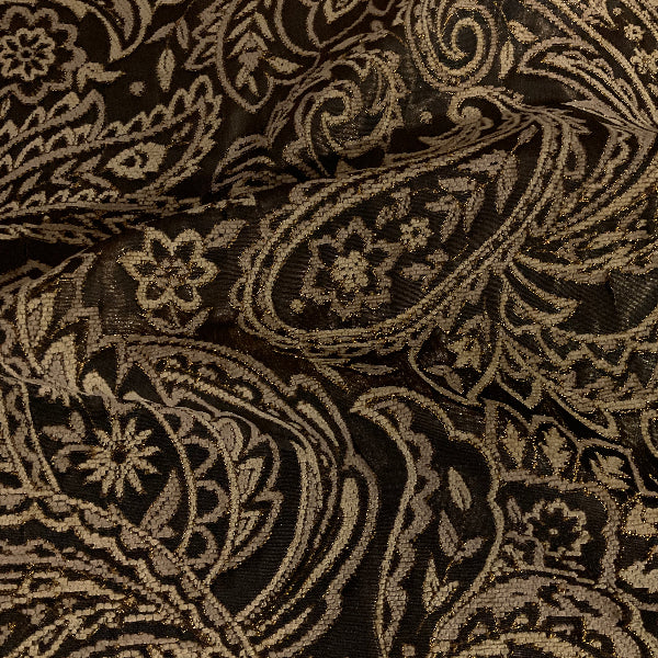 Swavelle Trepenga Cocoa Brown Paisley Upholstery Fabric
