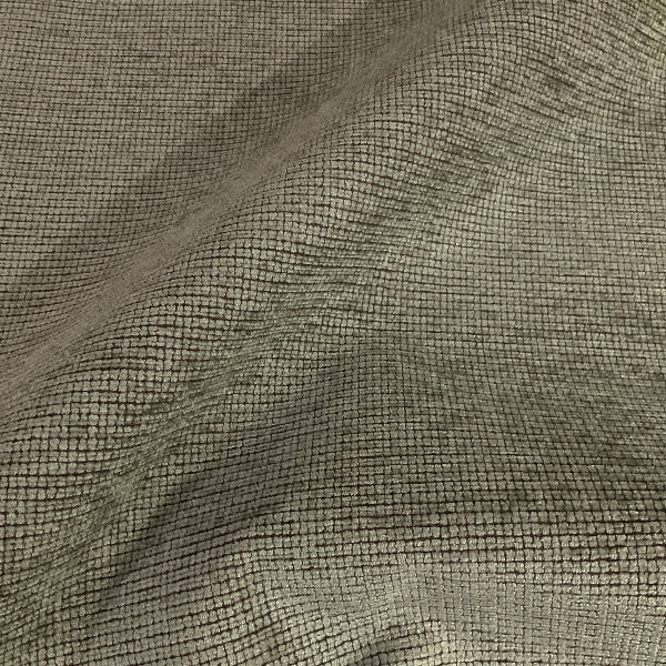 Teal Chenille Small Check Design Upholstery Fabric