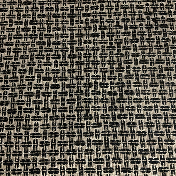 Textile Assoc. Woodwork Onyx Black Upholstery Fabric