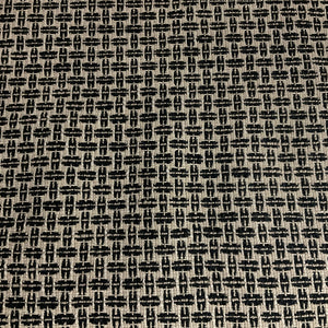 Textile Assoc. Woodwork Onyx Black Upholstery Fabric