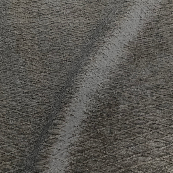 Textured Steel Gray Chenille Diamond Upholstery Fabric