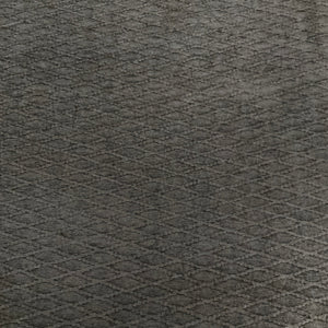 Textured Steel Gray Chenille Diamond Upholstery Fabric