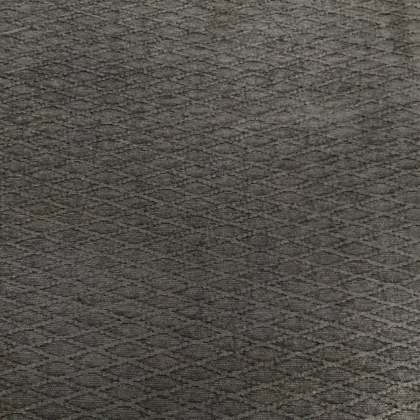 Textured Steel Gray Chenille Diamond Upholstery Fabric