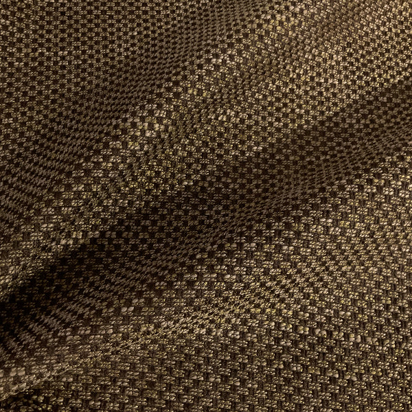Turbo Cocoa Beige Brown Check Upholstery Fabric