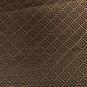 Turin Mahogany Diamond Design Upholstery Fabric