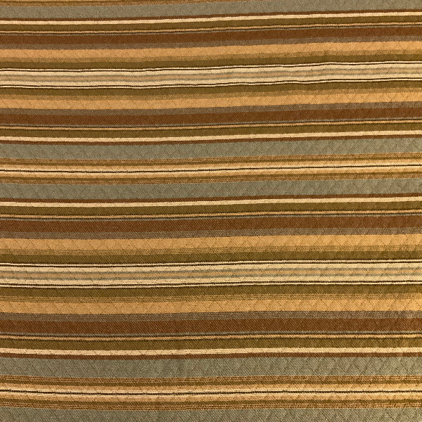 Valdese Adolfo Ocean Beige Blue Stripe Upholstery Fabric