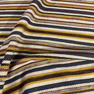 Valdese Trail Braid Multi Colored Stripe Upholstery Fabric