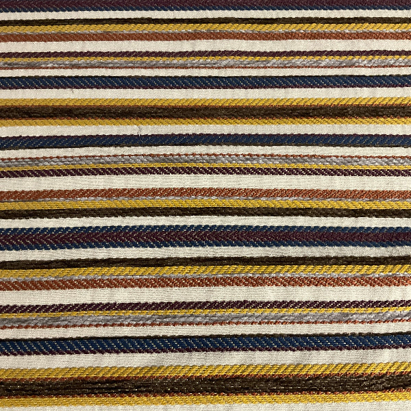 Valdese Trail Braid Multi Colored Stripe Upholstery Fabric