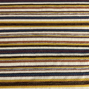 Valdese Trail Braid Multi Colored Stripe Upholstery Fabric