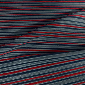 Zimmer Rohde Pepe 536 Blue Velvet Stripe Upholstery Fabric