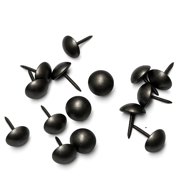 Dark Pewter Gray Decorative Upholstery Tacks - 100 ct