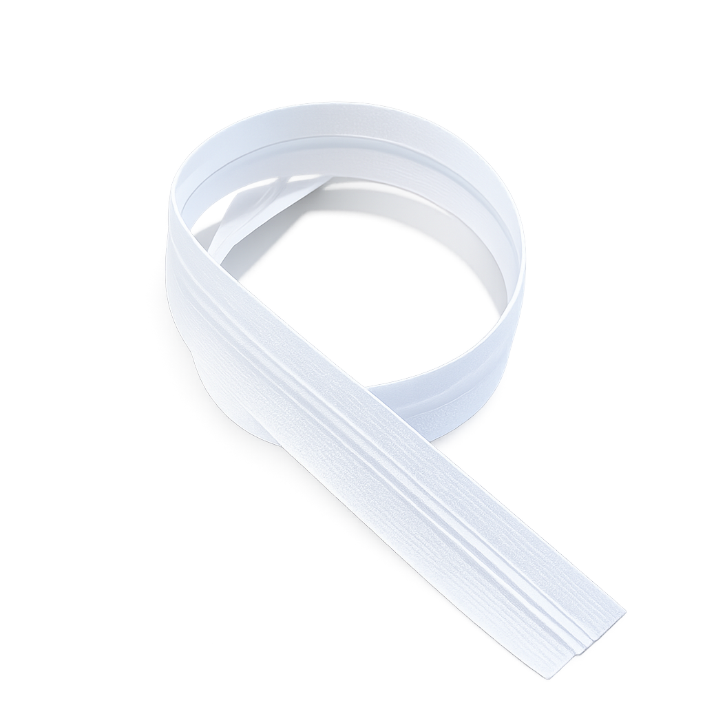 White 4.5 Upholstery Zipper Chain
